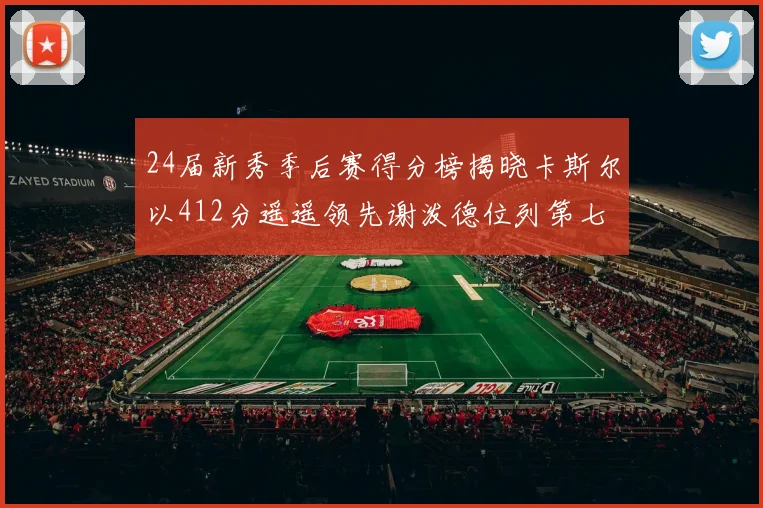 24届新秀季后赛得分榜揭晓卡斯尔以412分遥遥领先谢泼德位列第七